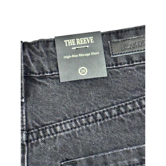 NWT Blanknyc The Reeve High Rise Ribcage Short Black Women's Size 26 - Picture 8 of 8